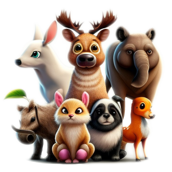 A colorful animal image